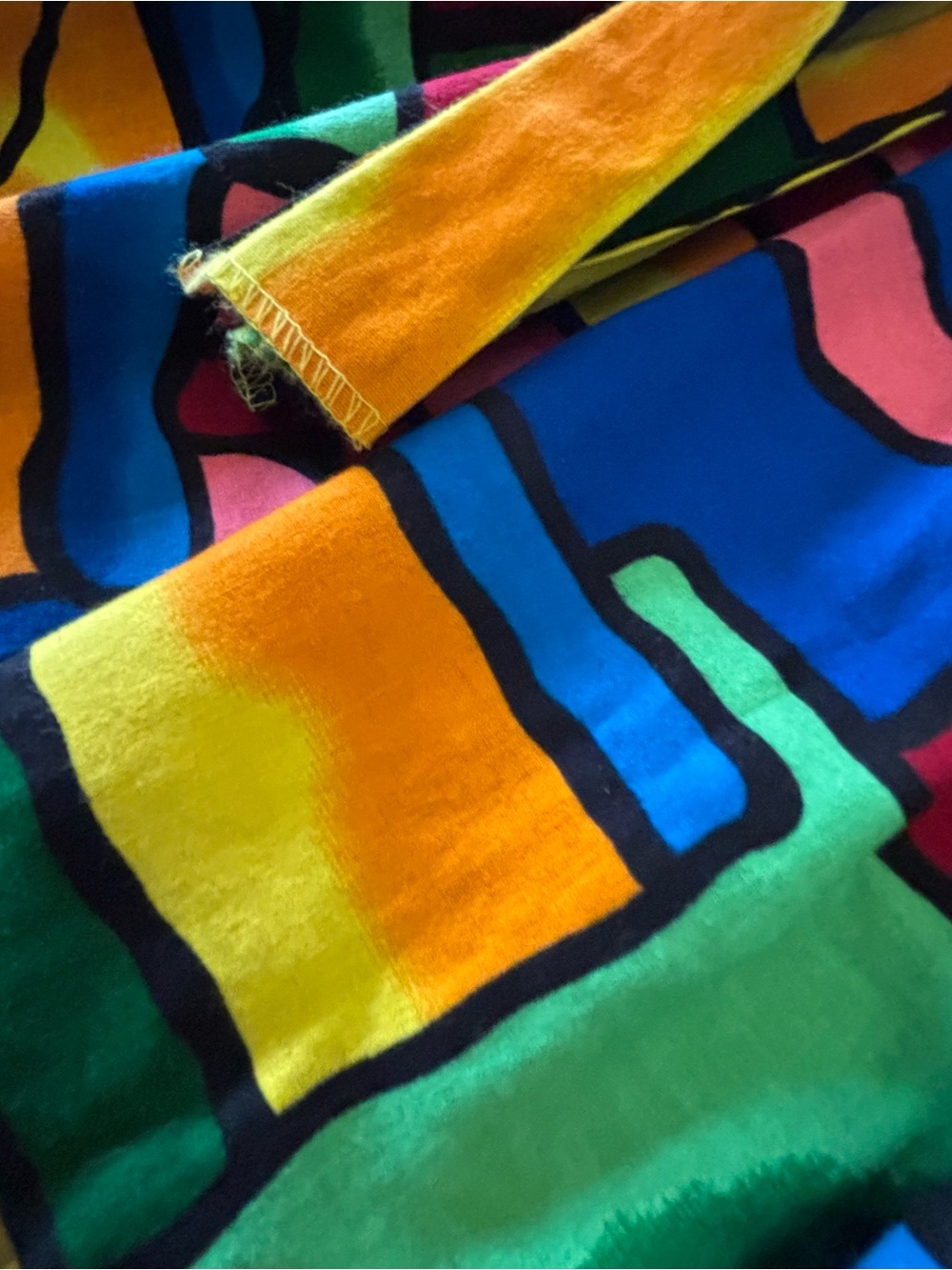 Colorblock Elastic Waist Swing Skirt - Multicolor - Picture 7 of 7